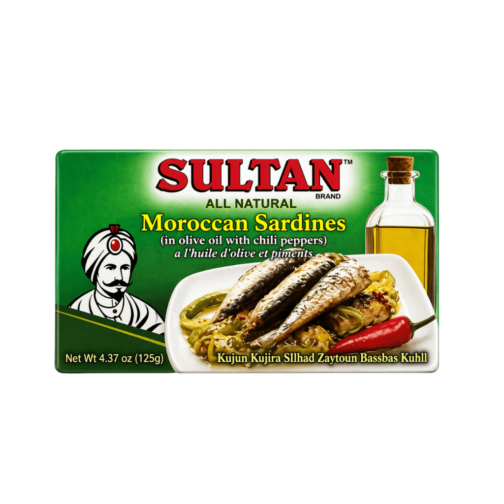 Sultan Moroccon Sardines With Olive Oil 125 g buy online USA - 1